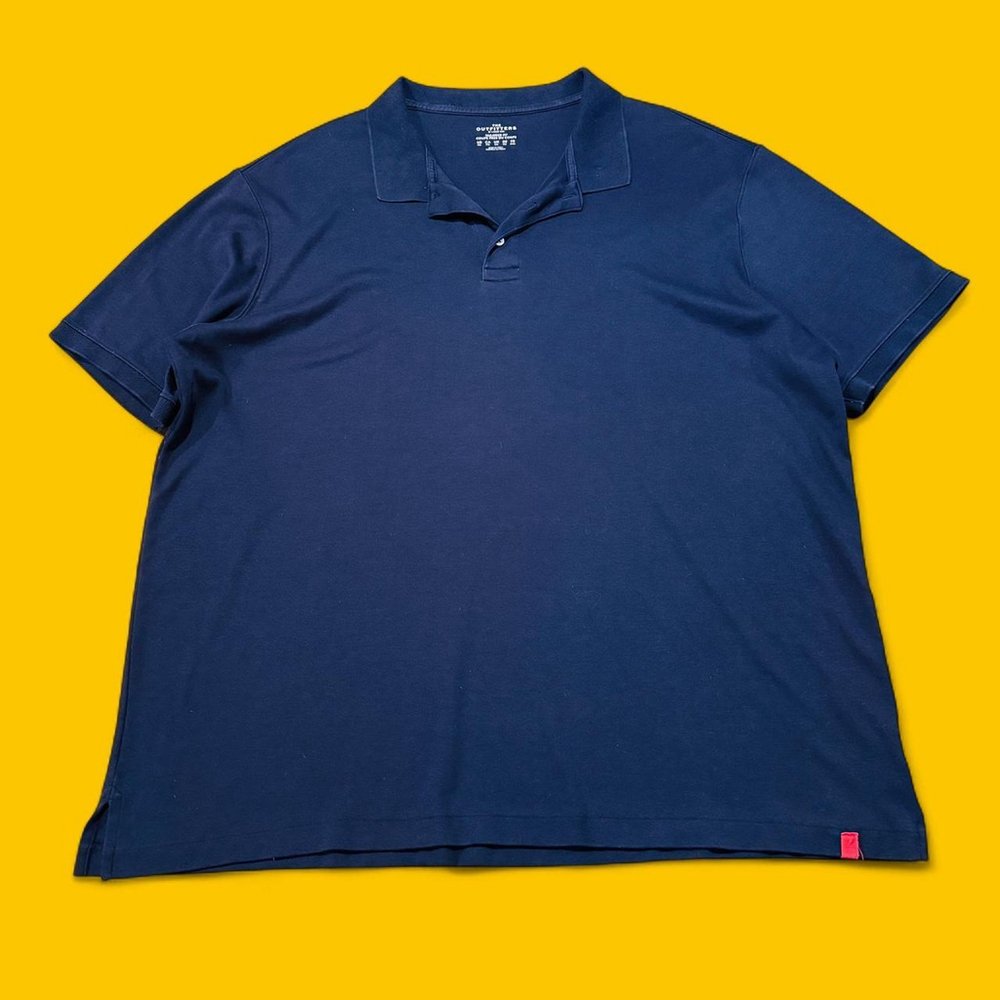 Preppy Golf Outdoors Lands’ End The Outfitters Navy Blue Polo Shirt Men’s XXL